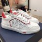 Replica DIOR Kids - B27 Kid's Low-top Sneaker White And Red Smooth Calfskin With White Oblique Galaxy Leather