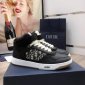 Replica DIOR - B27 High-top Sneaker Black Smooth Calfskin With Beige And Black Oblique Jacquard