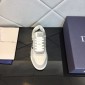 Replica DIOR - B27 High-top Sneaker Gray And White Smooth Calfskin With Beige And Black Oblique Jacquard