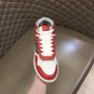 Replica B27 Red, Gray and White Smooth Calfskin with Beige and Black Dior Oblique Jacquard High Top Sneakers