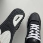 Replica B27 Low-Top Sneaker Black Smooth Calfskin and CD Diamond Canvas