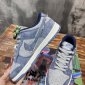 Replica Vntg Nike Dunk Low Dirty Denim Navy Blue Cascade Blue Mens