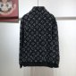 Replica Louis Vuitton Jacket Wool Zip in Black