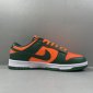 Replica Nike Mens Dunk Low DD1391 300 Miami Hurricanes