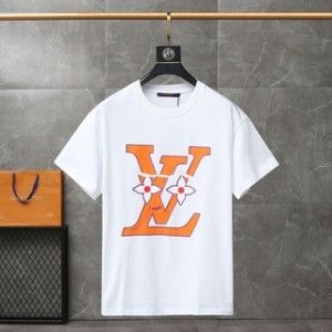 VLONESTAR V Shirt Letter Printed Crewneck Tops Tee Fashion Hip Hop Short Sleeve Cotton Loose T-Shirt