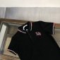 Replica MONCLER COLLECTION Logo Polo Shirt male Black