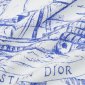 Replica DIOR - T-shirt Ecru Cotton Jersey And Linen With Vessel Motif