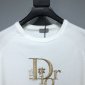 Replica DIOR Kids - T-shirt Ivory Cotton Fleece With Oblique Embroidered Patch