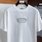 Replica New Dior Men 2022 Runway Kim Jones Couture Grey Embroidery White Boxy Tshirt