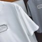 Replica New Dior Men 2022 Runway Kim Jones Couture Grey Embroidery White Boxy Tshirt