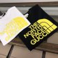 Replica Gucci X The North Face Black Printed T-Shirt With Yellow Logo