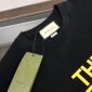 Replica Gucci X The North Face Black Printed T-Shirt With Yellow Logo