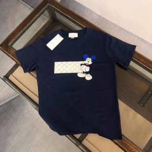 Terzini dark blue and beige T-shirt with breast pocket