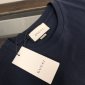 Replica Terzini dark blue and beige T-shirt with breast pocket