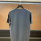 Replica Gucci grey logo print cotton T-shirt