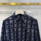 Replica Louis Vuitton Shirt Monogram Buttoned in Black