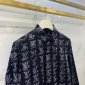 Replica Louis Vuitton Shirt Monogram Buttoned in Black