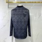 Replica Louis Vuitton Shirt Monogram Buttoned in Black