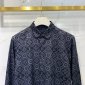 Replica Louis Vuitton Shirt Monogram Buttoned in Black