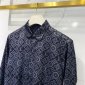 Replica Louis Vuitton Shirt Monogram Buttoned in Black