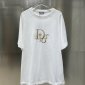 Replica Dior x ERL Relaxed-Fit T-Shirt White Slub Cotton Jersey