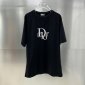 Replica Dior x ERL Relaxed-Fit T-Shirt White Slub Cotton Jersey