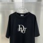 Replica Dior x ERL Relaxed-Fit T-Shirt White Slub Cotton Jersey