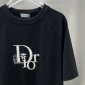 Replica Dior x ERL Relaxed-Fit T-Shirt White Slub Cotton Jersey