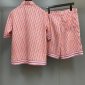 Replica Dior Oblique Short-Sleeved Shirt Coral Silk Twill