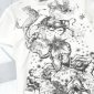 Replica Disney Tops | Disneys The Nightmare Before Christmas White And Black Sketch Graphic Tee