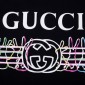 Replica GUCCI Logo Bunny Print Cotton Jersey T-shirt