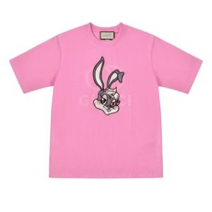Bioworld Mens Pink Looney Tunes Characters Short Sleeve Graphic Tee Shirt