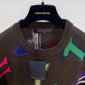 Replica Louis Vuitton Sweatshirt Color Letters in Black