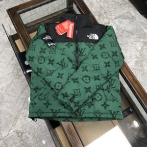 Louis Vuitton XThe North Face Down Jacket in Green