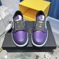 Replica Nike Men's Air Jordan 1 Low Court Purple, Court Purple/Black/White