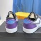 Replica Nike Men's Air Jordan 1 Low Court Purple, Court Purple/Black/White