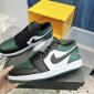 Replica Jordan Kids - Air Jordan 1 Low "Green Toe" sneakers