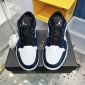 Replica Air Jordan 1 Low G Golf Shoe, White/Navy