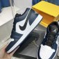 Replica Air Jordan 1 Low G Golf Shoe, White/Navy