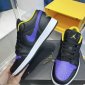 Replica Men's Air Jordan 1 Low Shoes in Black