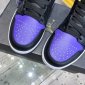 Replica Men's Air Jordan 1 Low Shoes in Black