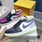 Replica Air Jordan 1 Low SE 'Mismatched - Purple Magenta'