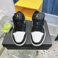 Replica Nike Men's Air Jordan 1 Low Black/Particle Grey, Black/Particle Grey/White