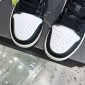 Replica Nike Men's Air Jordan 1 Low Black/Particle Grey, Black/Particle Grey/White