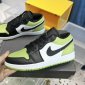 Replica Jordan 1 Low SE Vivid Green/Black/White Women's Shoes