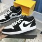 Replica Nike Air Jordan 1 Retro Low SE Diamond Shorts Black White