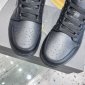 Replica Men's Air Jordan 1 Mid Shoes in Black