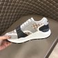 Replica Burberry - vintage check sneakers - women - Cotton/Calf Leather/Polyester/Goat Skin/Calf Suede/Rubber/Sheepskin - 38.5 - Grey