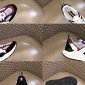 Replica Burberry Logo Print Leather, Suede and Mesh Sneakers , Size: 42