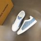 Replica Louis Vuitton lv man shoes leather sneakers laser color